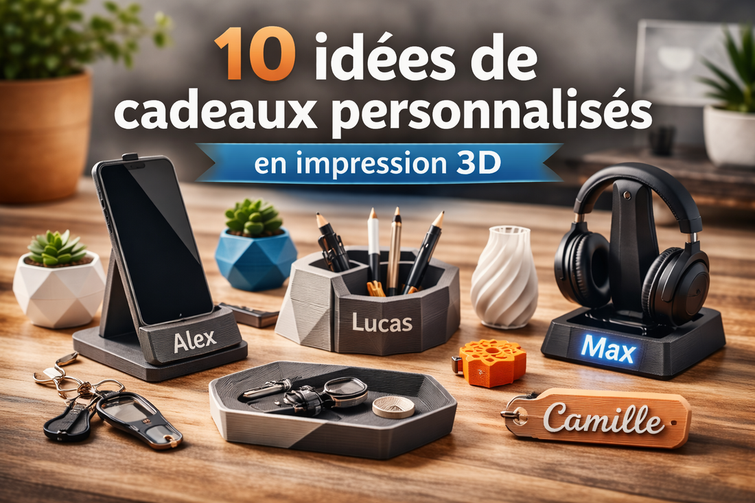 10 idées de cadeaux personnalisés en impression 3D (originaux et utiles)