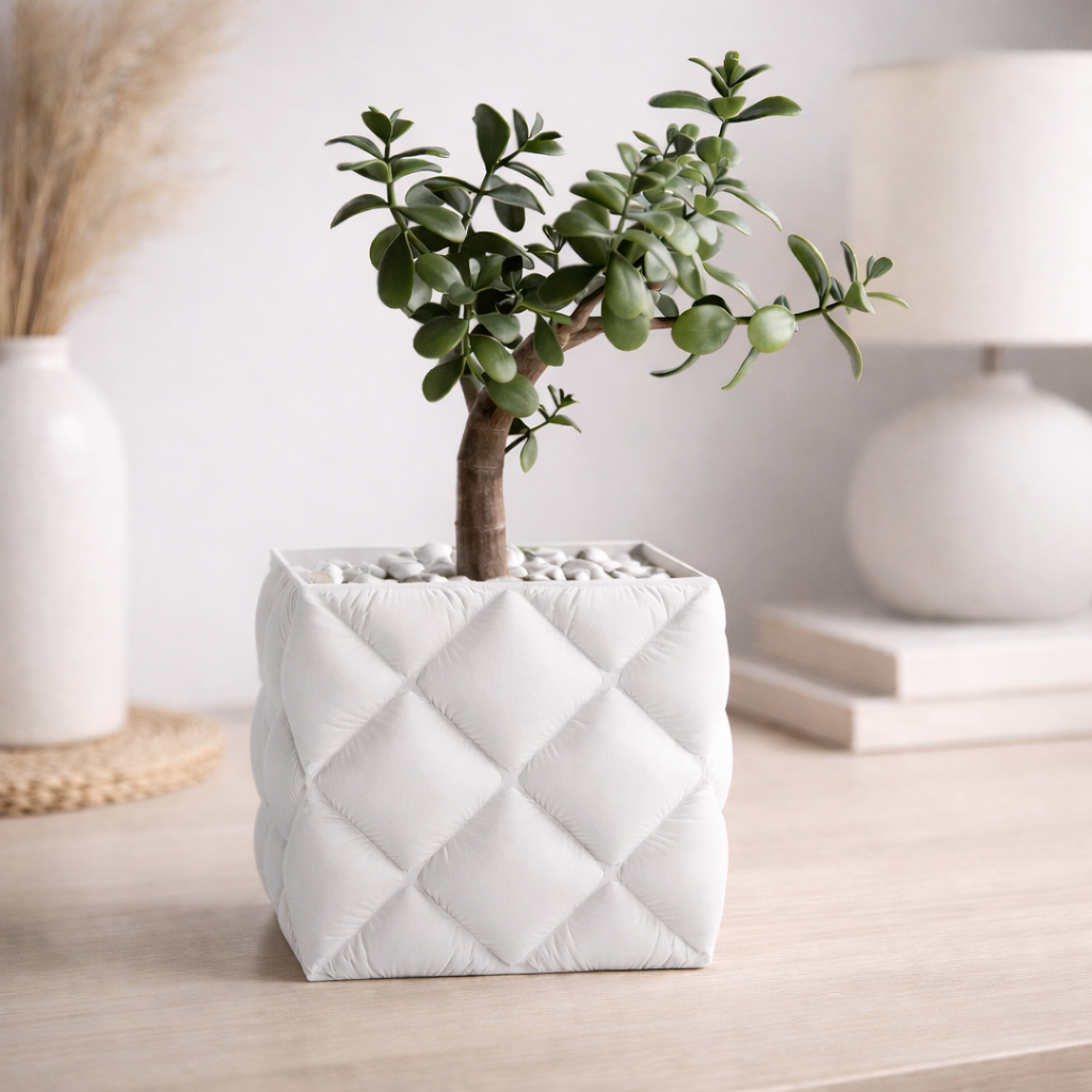 Pot de Fleur Design Effet Coussin