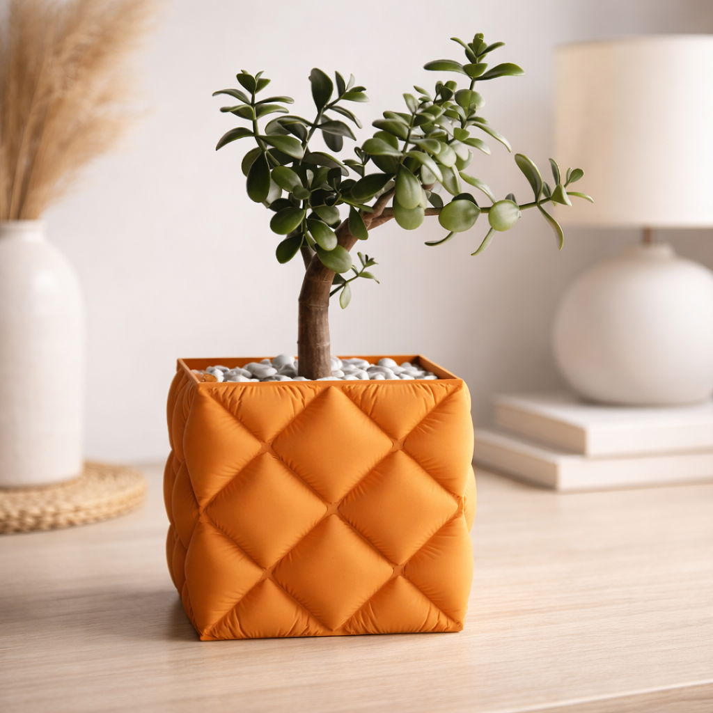 Pot de Fleur Design Effet Coussin