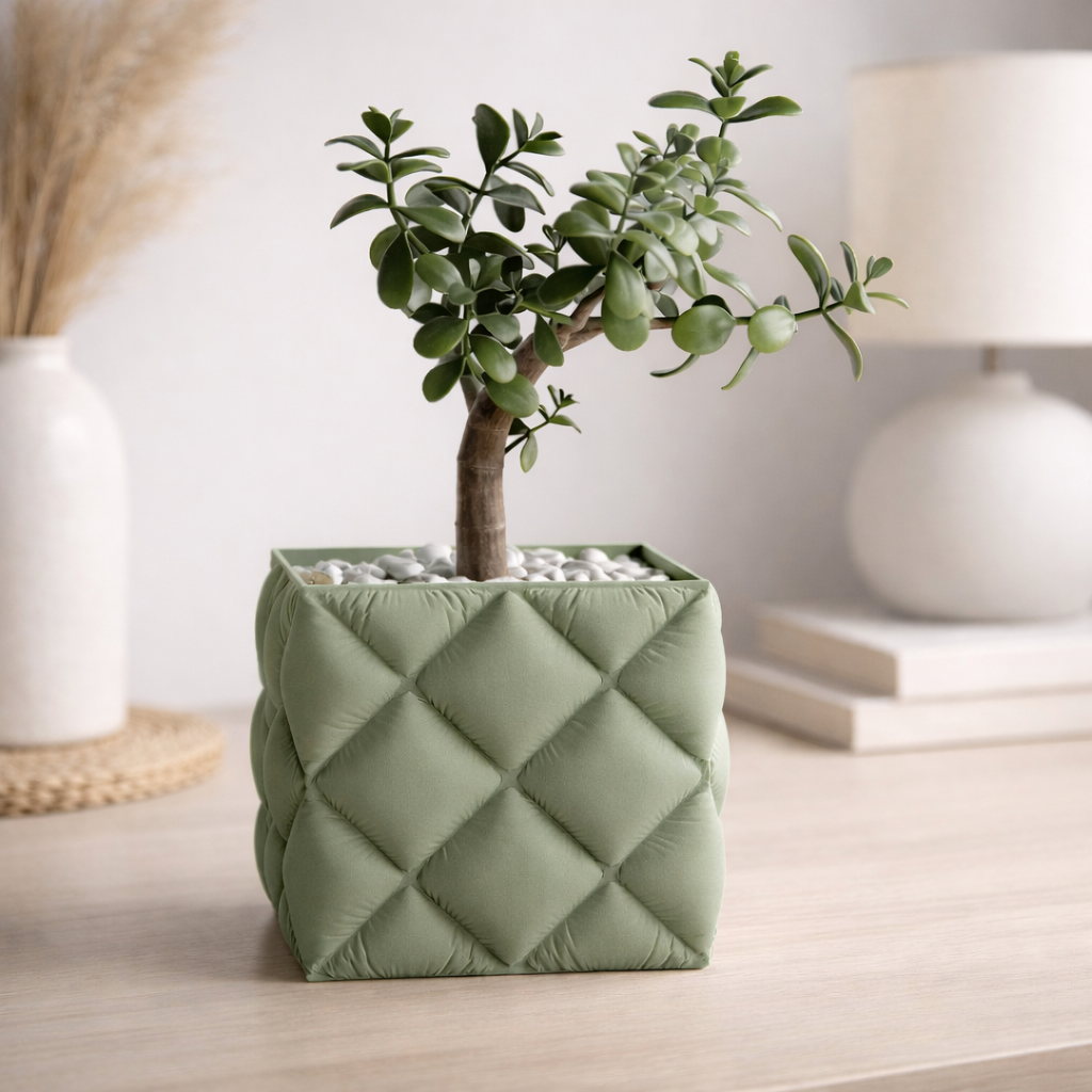 Pot de Fleur Design Effet Coussin