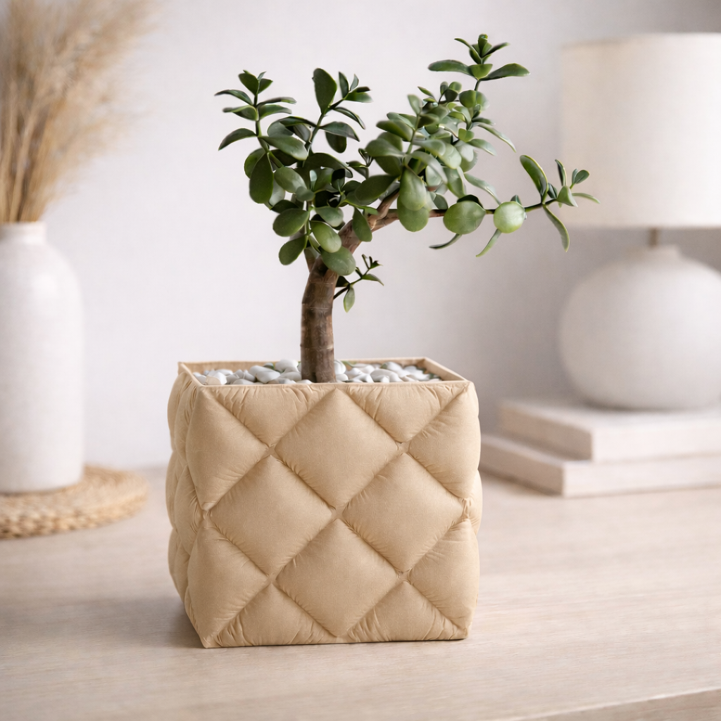 Pot de Fleur Design Effet Coussin