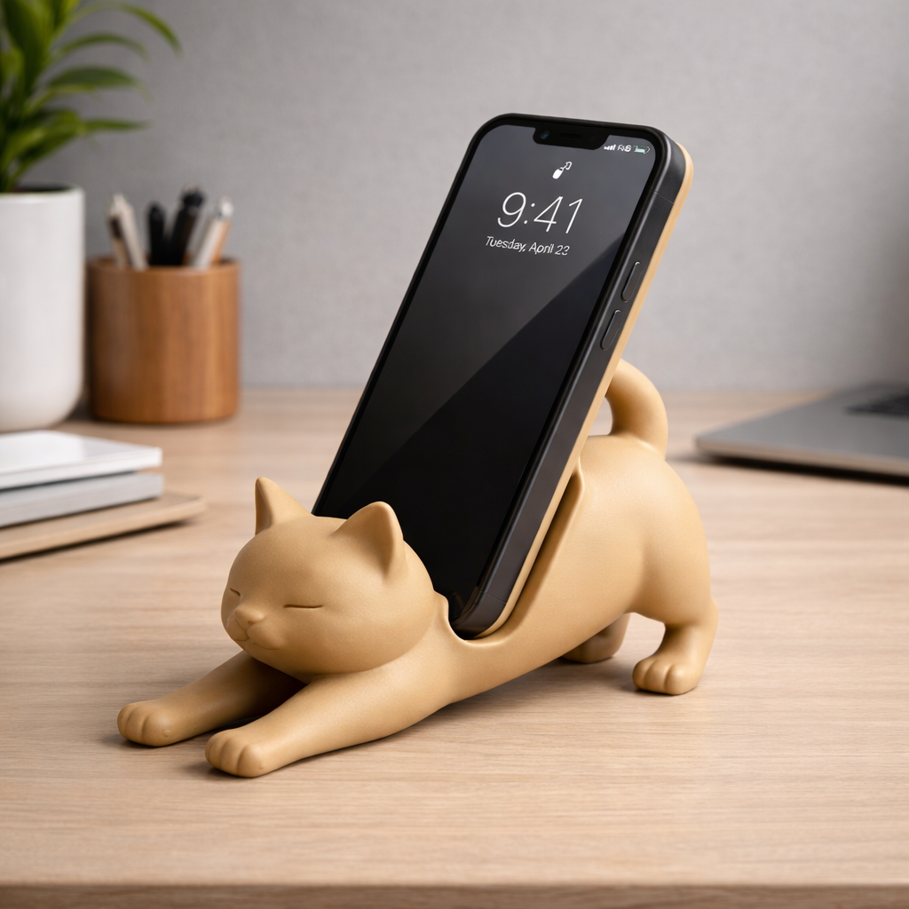 Support de Téléphone Chat Design