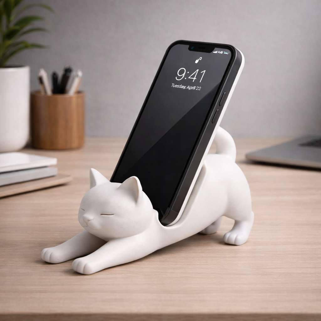 Support de Téléphone Chat Design